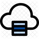 Globale Informationen Cloud Datenbank Coud Computing Symbol