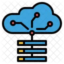 Cloud Server Cloud Storage Big Data Storage Icon
