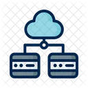 Cloud Server Big Data Cloud Database Icon