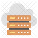 Cloud Server Cloud Database Cloud Hosting Icon