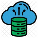 Cloud Server Cloud Database Data Icon