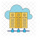 Cloud Server Cloud Server Flat Style File Icon