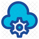 Cloud Server Data Management Icon