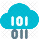 Cloud-Server-Binärdatei  Symbol