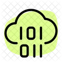 Cloud-Server-Binärdatei  Symbol