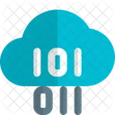 Cloud-Server-Binärdatei  Symbol