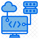 Cloud Server Web Symbol