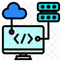 Cloud Server Web Symbol