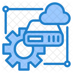 Cloud-Server-Konfiguration  Symbol