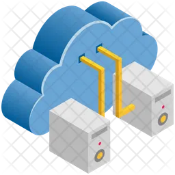 Cloud Server Connection  Icon