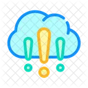 Cloud Server Error  Icon