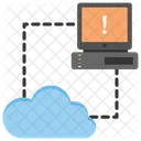 Cloud-Server-Fehler  Symbol