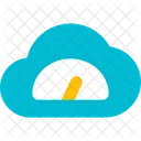 Geschwindigkeit des Cloud-Servers  Symbol