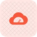 Geschwindigkeit des Cloud-Servers  Symbol