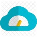 Geschwindigkeit des Cloud-Servers  Symbol