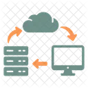 Cloud Server Browser Network Icon