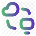 Cloud Server Data Distribution Server Distibution Icon