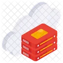 Cloud Server Cloud Database Cloud Hosting Icon