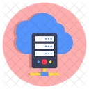 Cloud Server Cloud Datacenter Cloud Database Icon