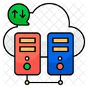 Cloud Server Dataserver Database Icon