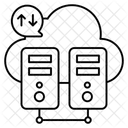 Cloud Server Dataserver Database Icon