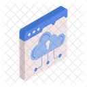 Cloud Server Webpage Website Icon