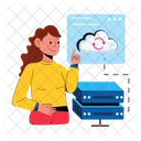 Shared Cloud Cloud Server Cloud Hosting Icon