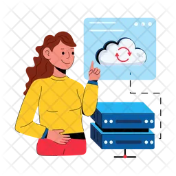 Cloud Server  Icon