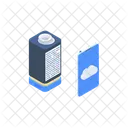 Battery Life Indicator Cloud Icon Icon
