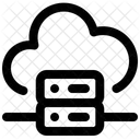 Internet Technology Cloud Server Cloud Database Icon