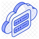 Cloud Server Data Icon