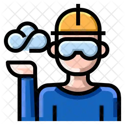 Cloud-Server-Ingenieur  Symbol