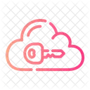 Cloud Server Key  Icon