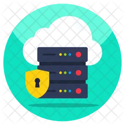Cloud Server Security  Icon