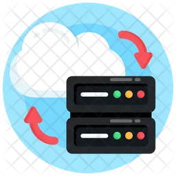 Cloud Server Sharing  Icon