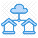 Cloud Server Datenbank Server Symbol