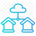 Cloud Server Datenbank Server Symbol