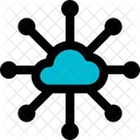 Cloud-Server-Verbindung  Symbol