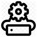 Cloud-Server-Wartungsspeicher  Symbol