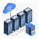 Server Network Server Room Cloud Network Icon