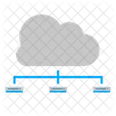 Cloud Servers Connectivity Icon