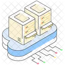 Cloud Servers Data Hosting Cloud Backup Icon