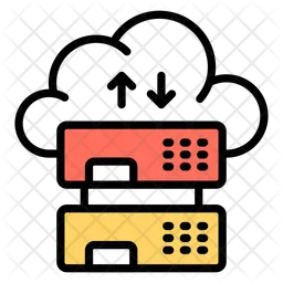 Cloud servers  Icon