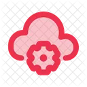 Cloud Service Server Database Symbol