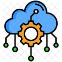 Cloud Service Deployment Cloud Computing Icon