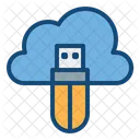 Cloud Service Cloud Storage Online Data Storage Icon