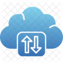 Cloud Service Remote Working Cloud Computing Icon