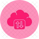 Cloud Service Remote Working Cloud Computing Icon