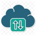 Cloud Service Remote Working Cloud Computing Icon