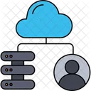 Cloud Service Cloud Storage Web Hosting Icon